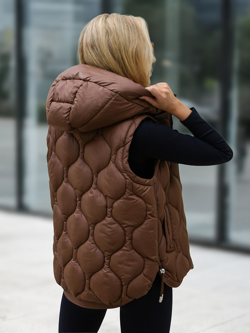 Women's Gilet - Chocolate OZONEE JS/5M3235/158