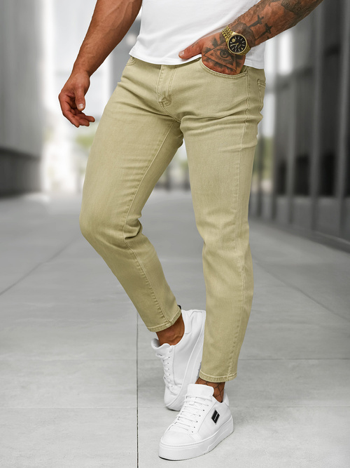 Men's Jeans - Beige OZONEE BL/JK880