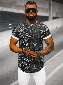 Men's T-shirt - Black OZONEE O/P1347