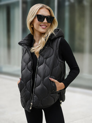 Women's Gilet - Black OZONEE JS/5M3235/392B