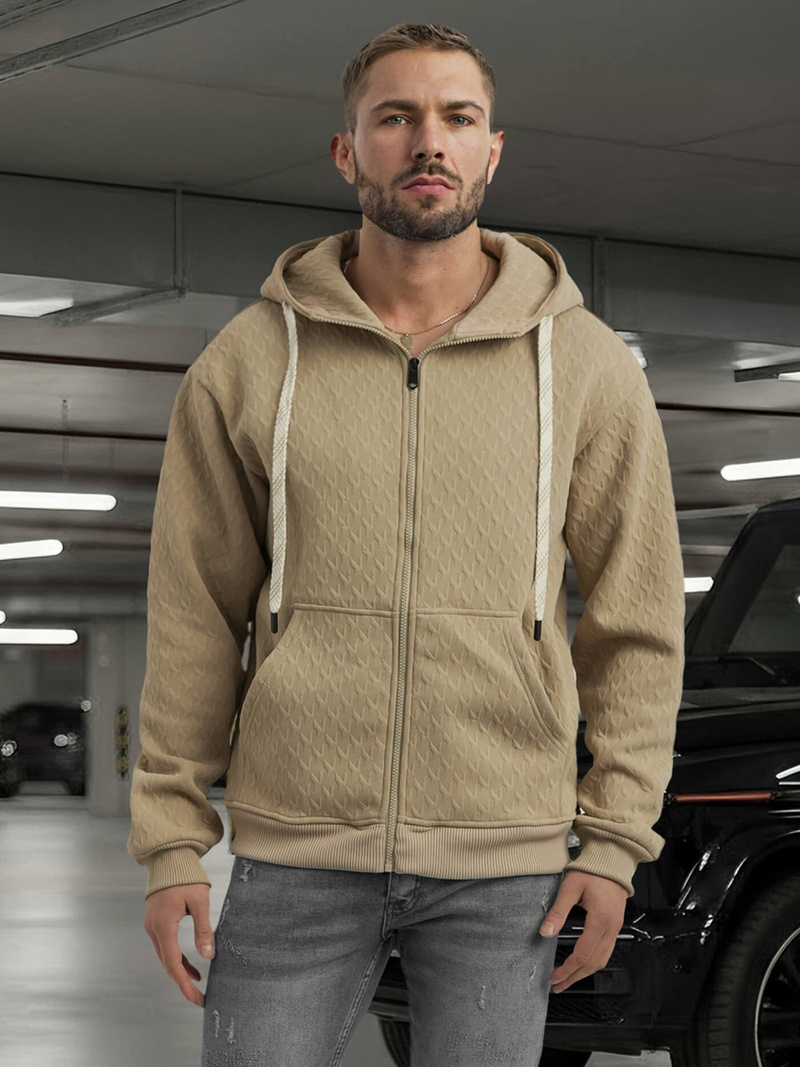 Men's Hoodie - Beige OZONEE O/G3066