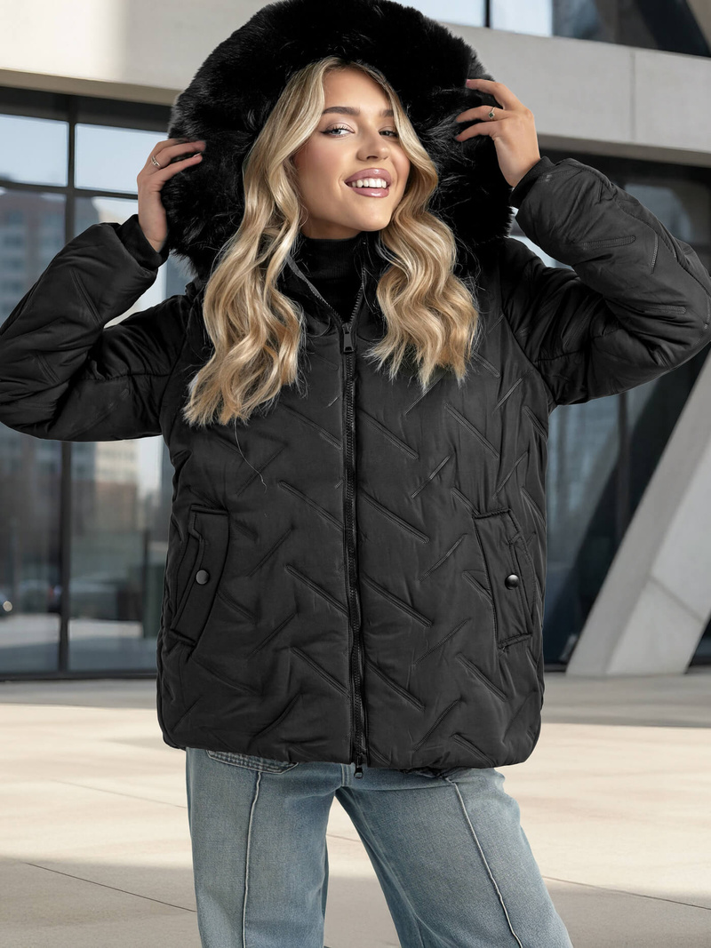 Women's Jacket - Black OZONEE JS/16M9296/392