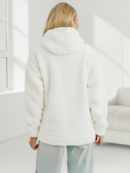 Women's Hoodie - White OZONEE JS/HH192/1