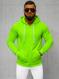 Men's Hoodie - Green neon OZONEE JS/2008Z
