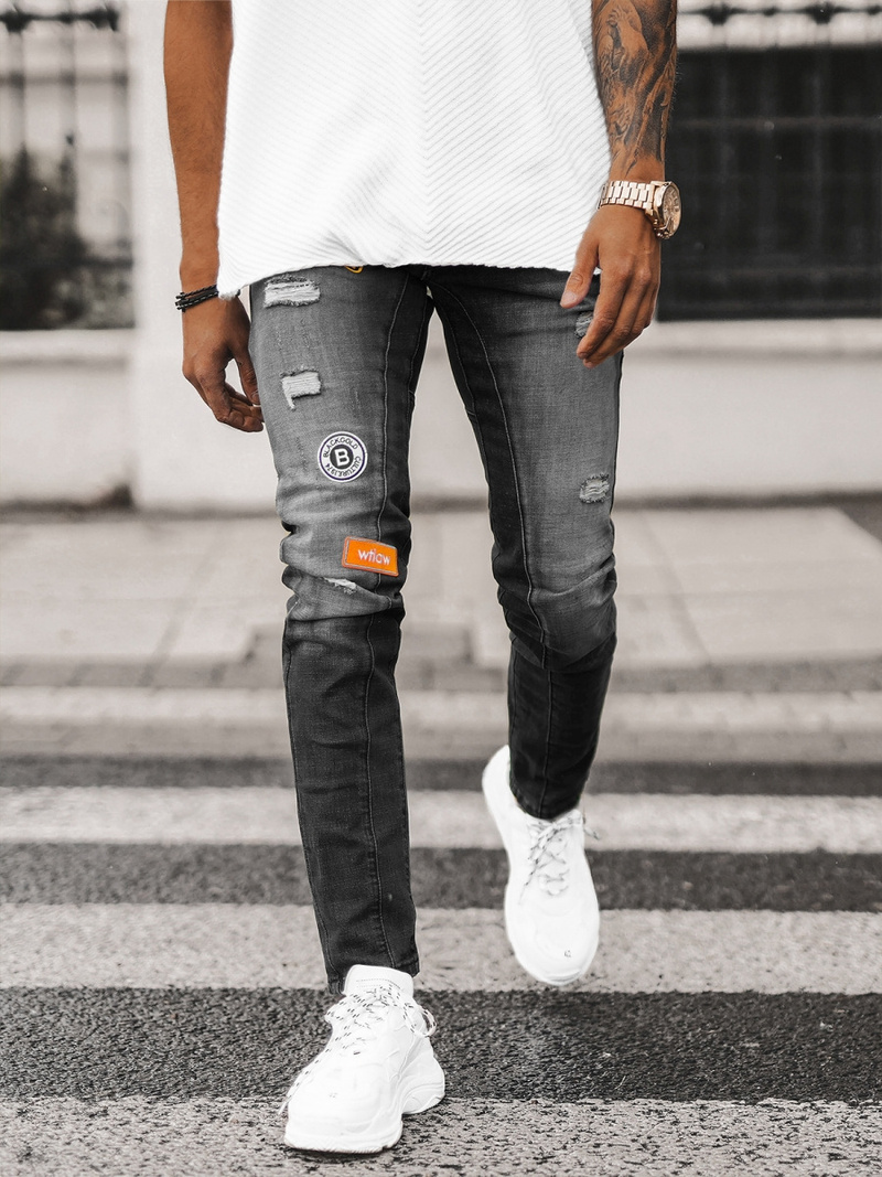 Men's Jeans - Black OZONEE NB/MP0047NZ