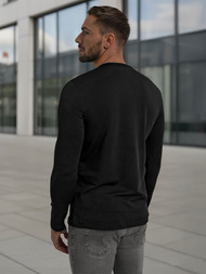 Men's Long Sleeve T-shirt - Black OZONEE JS/DB71/1