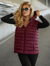 Women's Gilet - Burgundy OZONEE JS/11Z8225