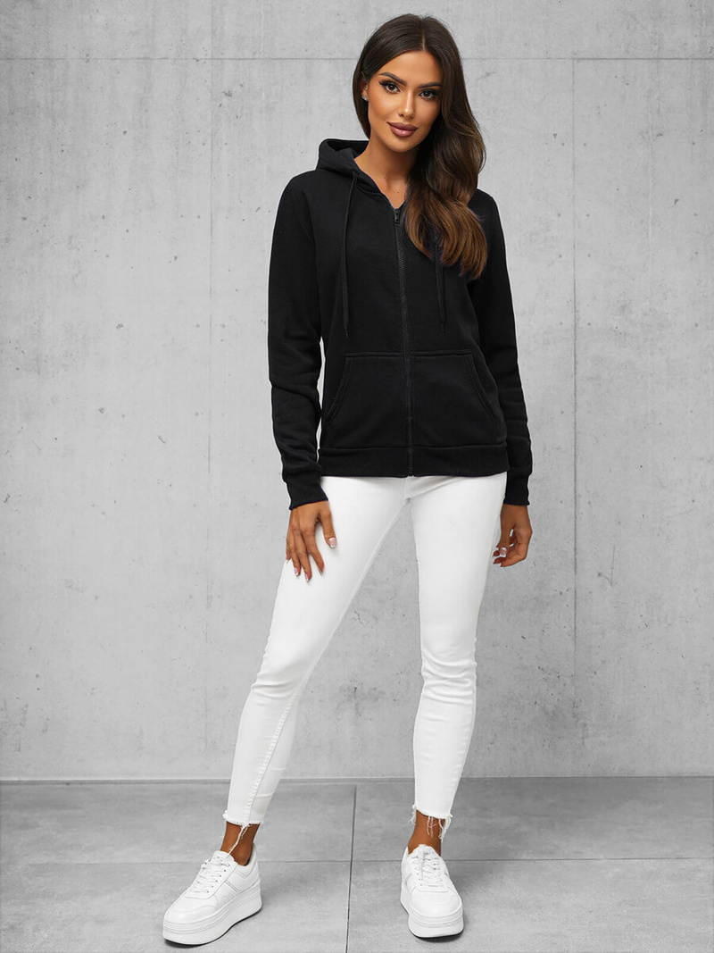 Women's Hoodie - Black OZONEE JS/W03Z