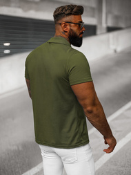 Men's Polo Shirt - Green OZONEE JS/8T80/29Z