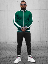Men's Tracksuit - Green-Black OZONEE JS/8C99/22BZ