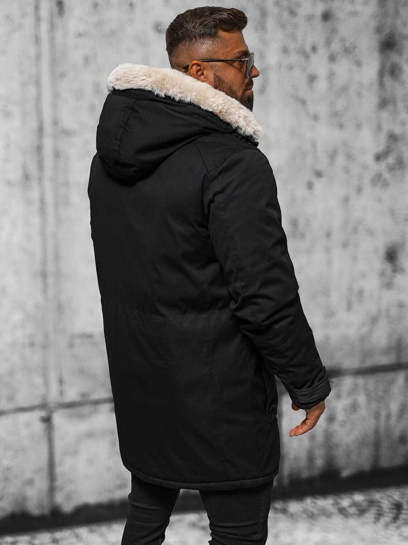 Men's Winter Jacket - Black OZONEE JS/5M120/392