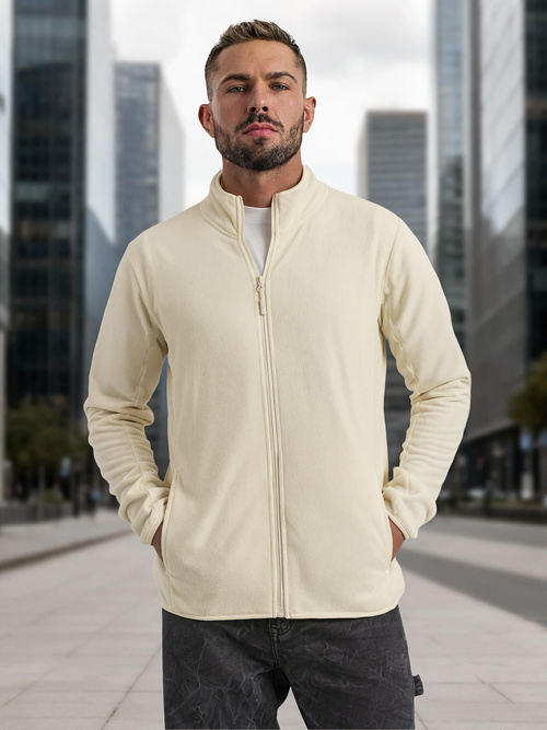 Men's Sweatshirt - Ecru OZONEE JS/HH016/1