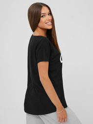 Women's T-shirt - Black OZONEE JS/95T2566/3