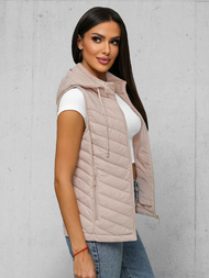 Women's Gilet - Beige OZONEE JS/16M9255/62