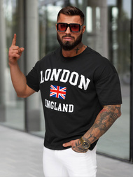 Men's T-shirt - Black OZONEE JS/8B1373/3