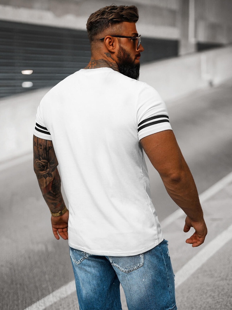 Men's T-shirt - White OZONEE O/8T1275/1