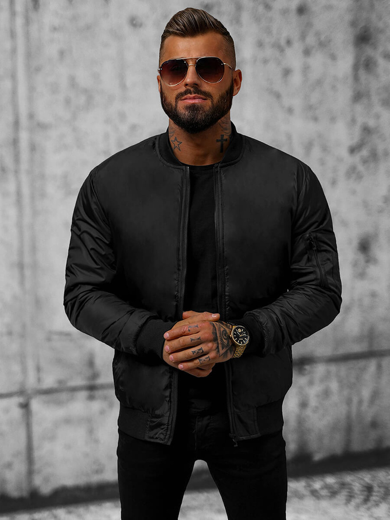 Men's Jacket - Black OZONEE JS/AK95Z