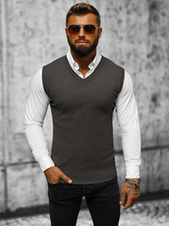 Men's Jumper - Anthracite OZONEE NB/MM6005/3Z