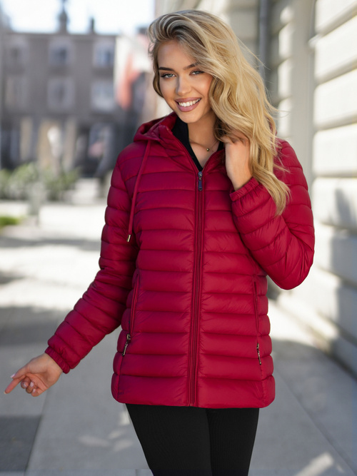 Women's Jacket - Burgundy OZONEE JS/16M9101/06Z