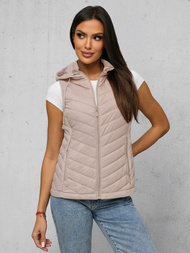 Women's Gilet - Beige OZONEE JS/16M9255/62