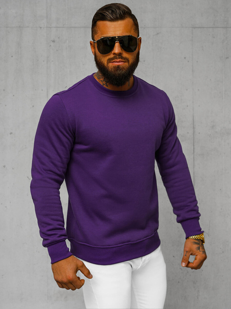 Men's Sweatshirt - Violet OZONEE JS/2001-10Z