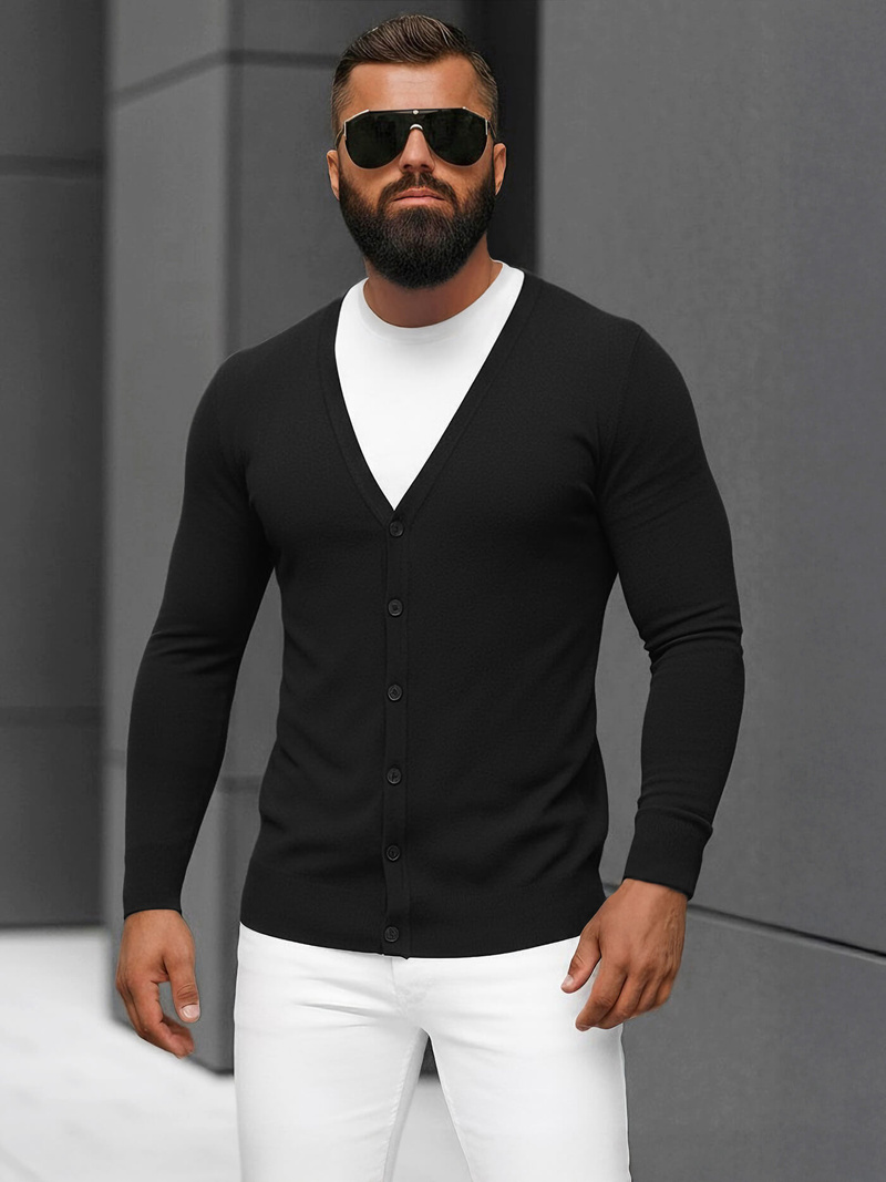 Men's Jumper - Black OZONEE NB/MM6006/4Z