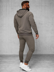 Men's tracksuit - beige/grey OZONEE O/FF3705AB
