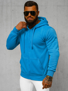 Men's Hoodie - Sky Blue OZONEE JS/2008Z