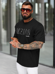 Men's T-shirt - Black OZONEE O/QQ1185