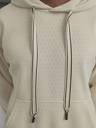 Men's Hoodie - Ecru OZONEE O/G3065