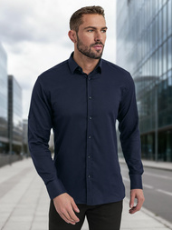 Men's Shirt - Navy Blue OZONEE V/V188