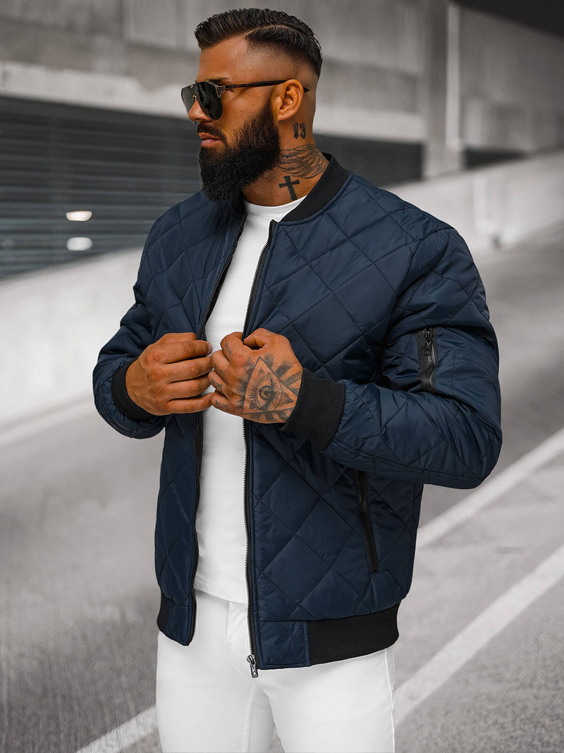 Men's Jacket - Navy blue OZONEE JS/MY01Z