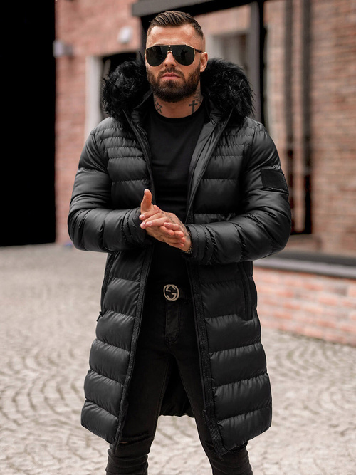 Men's Winter Jacket - Black OZONEE O/M801Z