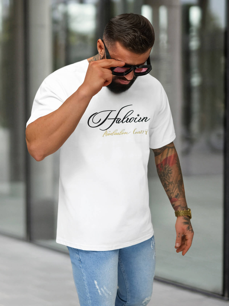 Men's T-shirt - White OZONEE O/YN2/632