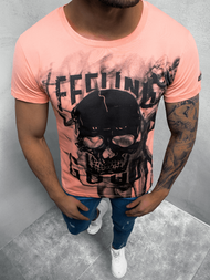 Men's T-Shirt - Pink OZONEE MECH/2074TZ