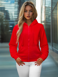 Women's Hoodie - Red OZONEE JS/W03Z