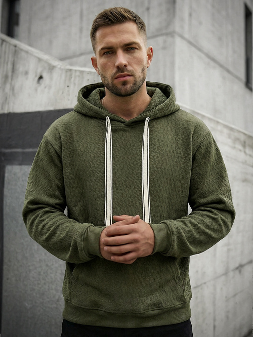 Men's Hoodie - Khaki OZONEE O/G3065
