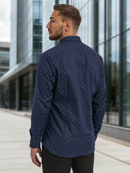 Men's Shirt - Navy Blue OZONEE V/V181