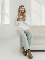 Women's Hoodie - White OZONEE JS/HH007/1