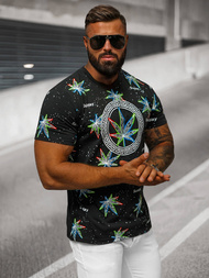 Men's T-shirt - Black OZONEE O/T136/3