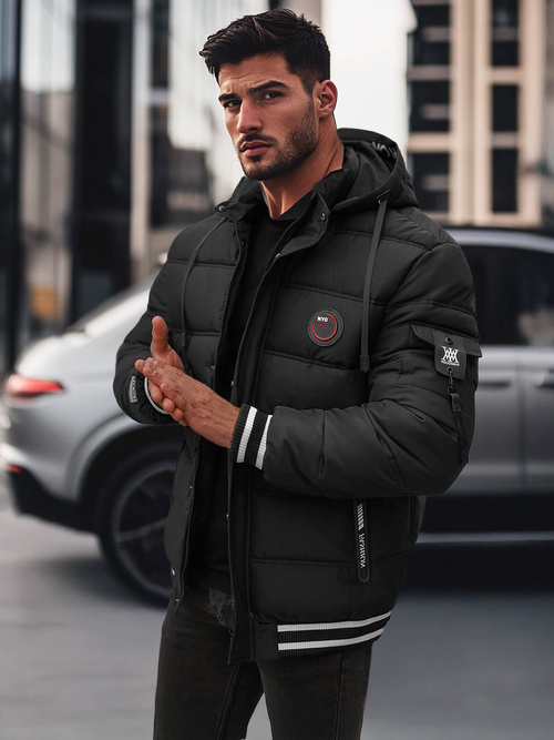 Men's Jacket - Black OZONEE JS/57M7501/392Z