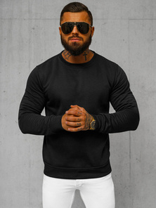 Men's Sweatshirt - Black OZONEE JS/2001-10Z