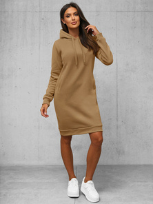 Women's Hoodie - Dark Beige OZONEE JS/YS10005/91Z