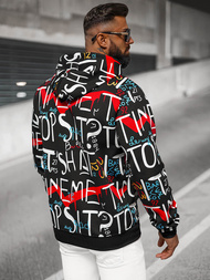 Men's Hoodie - Black OZONEE JS/8B1233/3