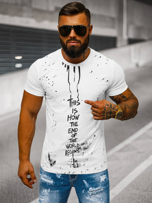 Men's T-shirt - White OZONEE O/8T1259/1