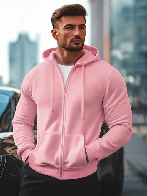 Men's Hoodie - Powder pink OZONEE JS/2008Z