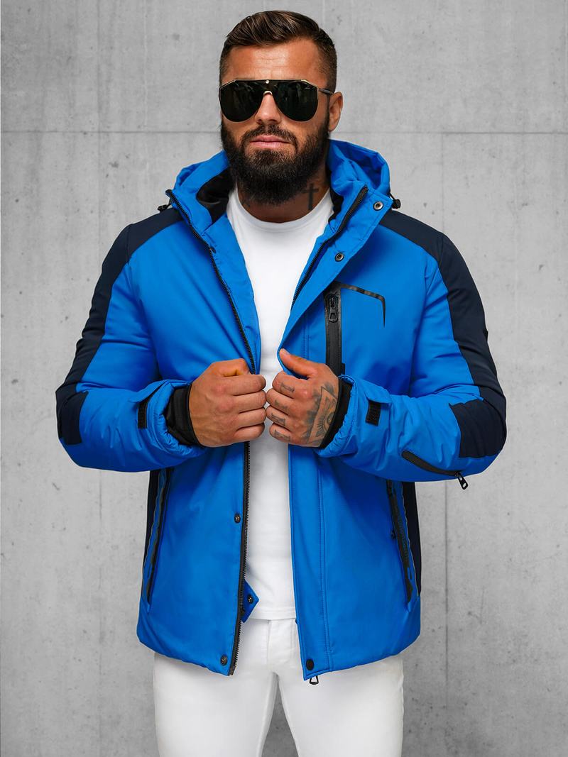 Men's Jacket - Blue OZONEE JS/91M9905/184Z