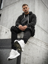 Men's Hoodie - Black OZONEE O/G3065