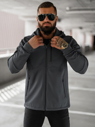 Men's Softshell Jacket - Dark Grey OZONEE JS/27B6529/5Z
