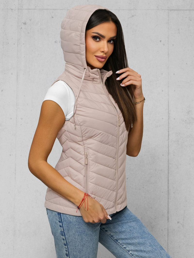 Women's Gilet - Beige OZONEE JS/16M9255/62
